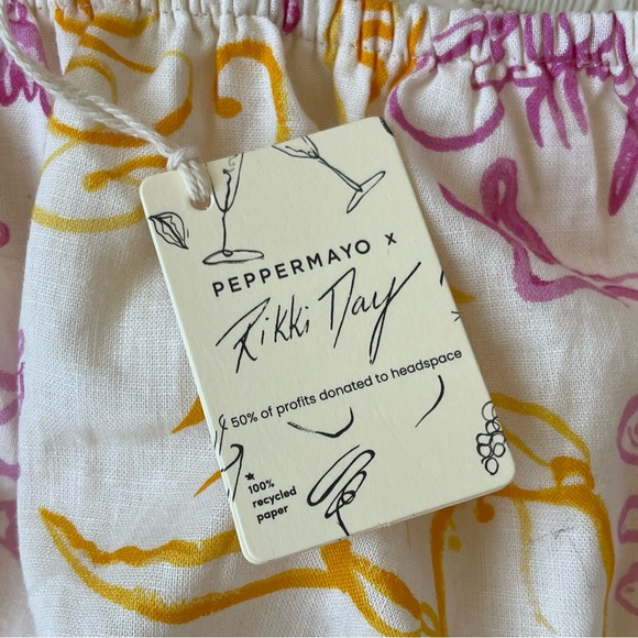 PEPPERMAYO Oysters and Prosecco printed maxi linen dress - Picture 10 of 16